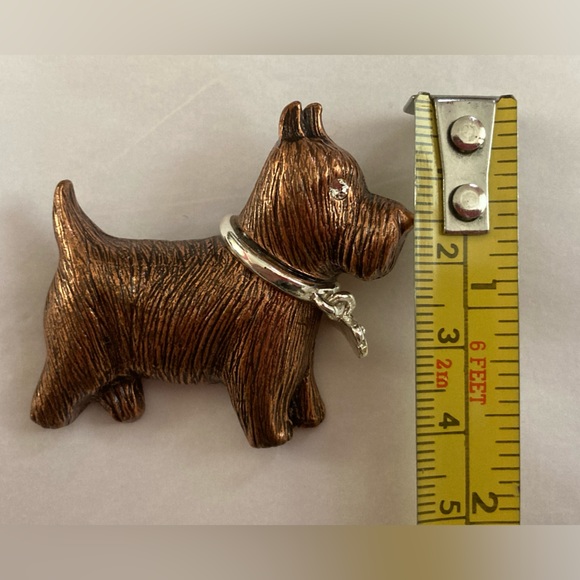 Scottish Terrier brooch Scottie Dog - Picture 7 of 7